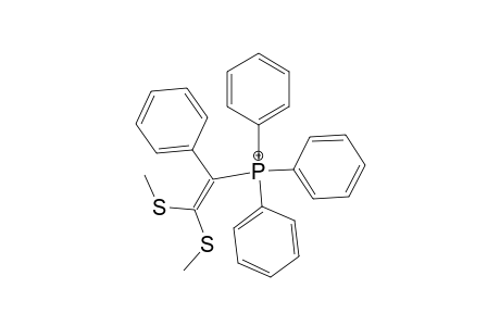 Phosphonium, [2,2-bis(methylthio)-1-phenylethyl]triphenyl-, iodide