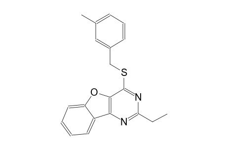 2-ethyl-4-[(3-methylbenzyl)sulfanyl][1]benzofuro[3,2-d]pyrimidine