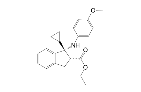 Ethyl 1-cyclopropyl-1-{(4-methoxyphenyl)amino}-2,3-dihydro-1H-indene-2-carboxylate
