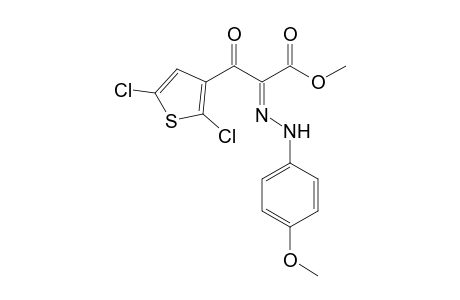 2,3-Dioxopropanoic acid, 3-(2,5-dichlorothien-3-yl)-, 2-(4-methoxyphenyl)hydrazone