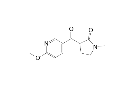 3-[(6-Methoxy-3-pyridinyl)carbonyl]-1-methyl-2-pyrrolidinone
