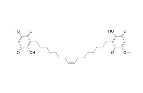 2-Hydroxy-3-[(Z)-16-(2-hydroxy-3,6-diketo-5-methoxy-cyclohexa-1,4-dien-1-yl)hexadec-8-enyl]-5-methoxy-p-benzoquinone