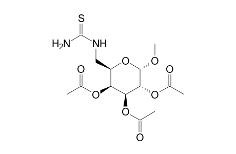 Methyl 2,3,4-Tri-O-acetyl-6-deoxy-6-thioureido-.alpha.-D-galactopyranoside