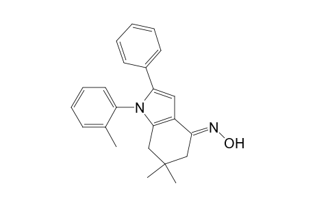 4H-Indol-4-one, 1,5,6,7-tetrahydro-6,6-dimethyl-1-(2-methylphenyl)-2-phenyl-, oxime