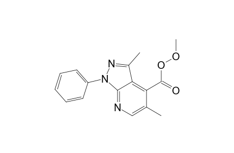 Methyl 4-methoxy-1-phenyl-3-methylpyrazolo[3,4-b]pyridine-4-carboxylate