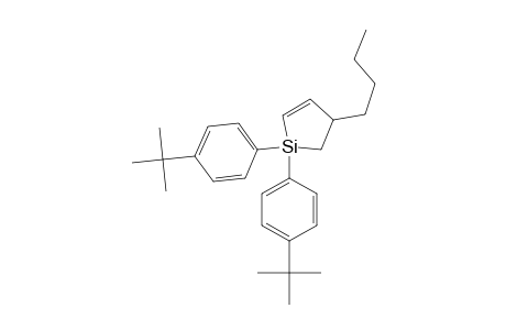 1,1-bis(4-tert-butylphenyl)-4-butyl-1-silacyclo-2-pentene