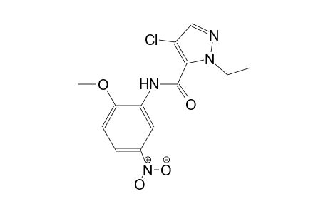 4-chloro-1-ethyl-N-(2-methoxy-5-nitrophenyl)-1H-pyrazole-5-carboxamide