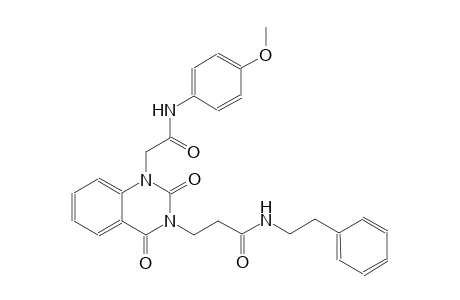 3-(1-[2-(4-methoxyanilino)-2-oxoethyl]-2,4-dioxo-1,4-dihydro-3(2H)-quinazolinyl)-N-(2-phenylethyl)propanamide