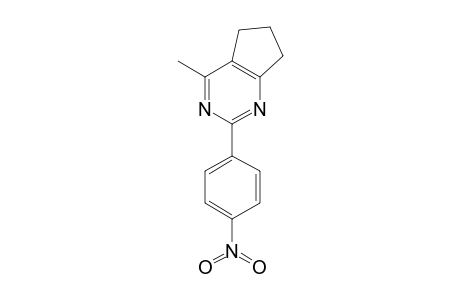 4-Methyl-2-(p-nitrophenyl)-6,7-dihydro-5H-cyclopenta[5,6-a]pyrimidine