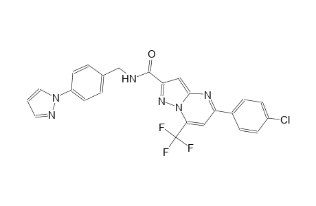 5-(4-chlorophenyl)-N-[4-(1H-pyrazol-1-yl)benzyl]-7-(trifluoromethyl)pyrazolo[1,5-a]pyrimidine-2-carboxamide