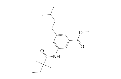 Benzoic acid, 3-[(2,2-dimethyl-1-oxobutyl)amino]-5-(3-methylbutyl)-, methyl ester