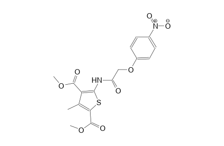 dimethyl 3-methyl-5-{[(4-nitrophenoxy)acetyl]amino}-2,4-thiophenedicarboxylate
