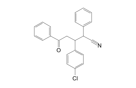4-BENZOYL-3-(p-CHLOROPHENYL)-2-PHENYLBUTYRONITRILE