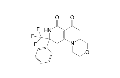 5-Acetyl-4-(4-morpholinyl)-2-phenyl-2-(trifluoromethyl)-1,3-dihydropyridin-6-one
