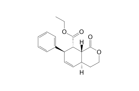 Ethyl (4aS*,7R*,8S*,8aR*)-7-phenyl-1-oxo-3,4,4a,7,8,8a-hexahydro-1H-isochromene-8-carboxylate
