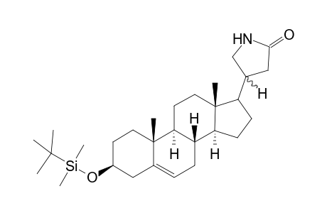 4.xi.-[(3'.beta.-tert-Butyldimethylsilyloxy)androst-5'-en-17'.beta.-yl]-3-pyrrolidin-2-one