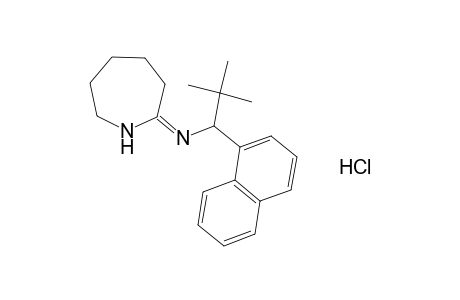 2-{[2,2-dimethyl-1-(1-naphthyl)propyl]imino}hexahydro-1H-azepine, monohydrochloride