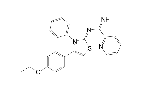 N-(4-(4-Ethoxyphenyl)-3-phenyl thiazol-2(3H)-ylidene)picolinamidine