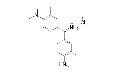 Benzenamine, 4,4'-carbonimidoylbis[N,2-dimethyl-, monohydrochloride