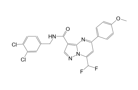N-(3,4-dichlorobenzyl)-7-(difluoromethyl)-5-(4-methoxyphenyl)pyrazolo[1,5-a]pyrimidine-3-carboxamide