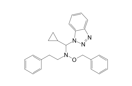 1-[(N-Benzyloxy-N-phenethyl)amino-.alpha.-cyclopropylmethyl]benzotriazole