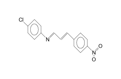 4-Chloro-N-(3-[4-nitro-phenyl]-2-propen-1-ylidene)-aniline