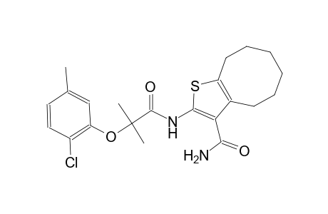 2-{[2-(2-chloro-5-methylphenoxy)-2-methylpropanoyl]amino}-4,5,6,7,8,9-hexahydrocycloocta[b]thiophene-3-carboxamide