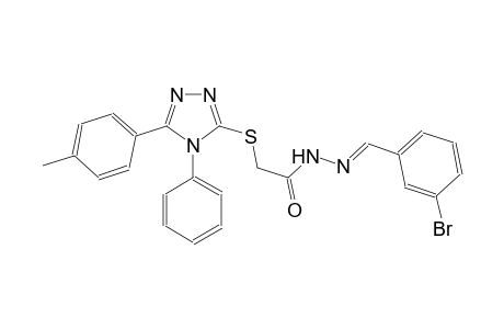 acetic acid, [[5-(4-methylphenyl)-4-phenyl-4H-1,2,4-triazol-3-yl]thio]-, 2-[(E)-(3-bromophenyl)methylidene]hydrazide