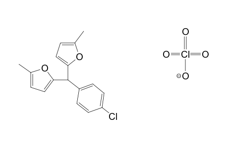 4-CHLOROPHENYL-BIS-(5-METHYL-2-FURYL)-METHYL_PERCHLORATE;ROTAMER_1