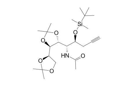(4S,5R,6R,7R,8R)-4-tert-Butyldimethylsilyloxy-5-acetamido-6,7:8,9-di-O-isopropylidene-1-nonyne