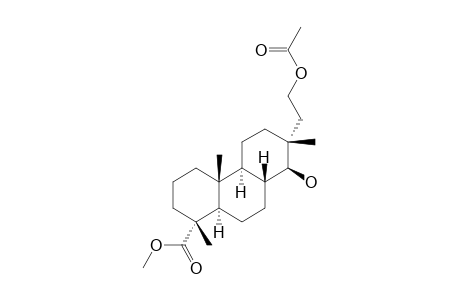 methyl (1R,4aR,4bS,7R,8S,8aR,10aR)-7-(2-acetyloxyethyl)-8-hydroxy-1,4a,7-trimethyl-3,4,4b,5,6,8,8a,9,10,10a-decahydro-2H-phenanthrene-1-carboxylate