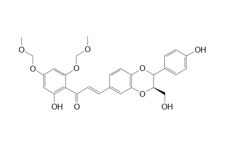 2-(4-Hydroxyphenyl)-3-hydroxymethyl-6-[2-(2,4-dimethoxymethoxy-4-hydroxybenzoyl)ethenyl]benzo[1,4]dioxane