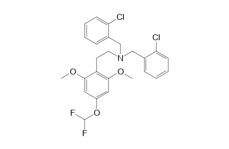 N,N-Bis(2-chlorobenzyl)-4-(difluoromethoxy)-2,6-dimethoxyphenethylamine