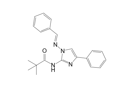2,2-Dimethyl-N-[4-phenyl-1-[(E)-(phenylmethylene)amino]-2-imidazolyl]propanamide