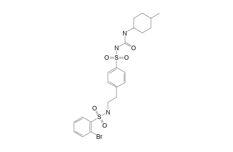 COMP-G;1-(4-(2-(2-BROMOBENZENESULPHONAMINO)-ETHYL)-PHENYLSULPHONYL)-3-(TRANS-4-METHYLCYCLOHEXYL)-UREA