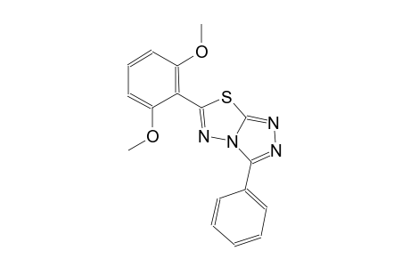 6-(2,6-dimethoxyphenyl)-3-phenyl[1,2,4]triazolo[3,4-b][1,3,4]thiadiazole