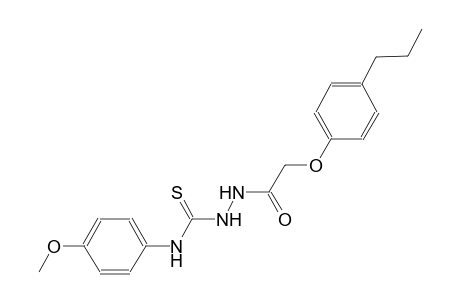 N-(4-methoxyphenyl)-2-[(4-propylphenoxy)acetyl]hydrazinecarbothioamide