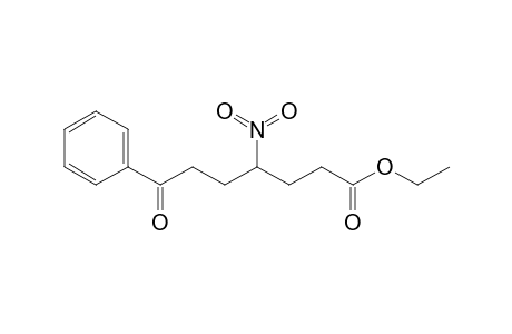Benzeneheptanoic acid, .gamma.-nitro-.zeta.-oxo-, ethyl ester