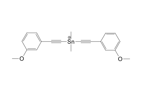Dimethyl bis[(3-methoxyphenyl) ethynyl] stannium