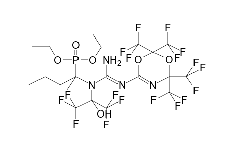 O,O-DIETHYL-1-{3-(1-HYDROXYPERFLUOROISOPROPYL)-2-[2,2,6,6-TETRAKIS(TRIFLUOROMETHYL)-1,3,5-DIOXAZIN-4-YL]GUANIDINO}-1-METHYLBUTYLPHOSPHONATE