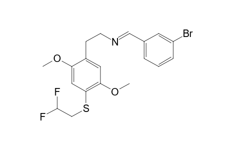 1-(3-Bromophenyl)-N-(2-(4-((2,2-difluoroethyl)thio)-2,5-dimethoxyphenyl)ethyl)methanimine