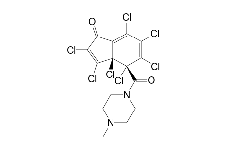 (3A-S*,4-S*)-2,3,3A,4,5,6,7-HEPTACHLORO-4-(4-METHYL-1-PIPERAZINYLCARBONYL)-3A,4-DIHYDRO-1-H-INDEN-1-ONE
