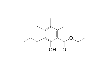 Ethyl 2-hydroxy-4,5,6-trimethyl-3-propylbenzoate