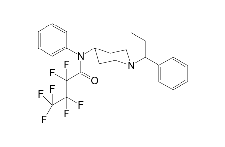 N-Phenyl-N-[1-(1-phenylpropan-1-yl)piperidin-4-yl]heptafluorobutanamide