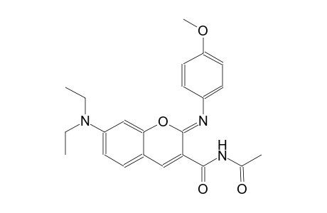 N-({(2Z)-7-(diethylamino)-2-[(4-methoxyphenyl)imino]-2H-chromen-3-yl}carbonyl)acetamide