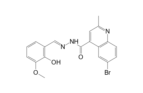 6-bromo-2-methylcinchoninic acid, (3-methoxysalicylidene)hydrazide