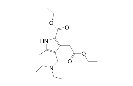 1H-Pyrrole-3-acetic acid, 4-[(diethylamino)methyl]-2-(ethoxycarbonyl)-5-methyl-, ethyl ester