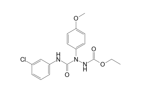 Ethyl N-[(3-chlorophenyl)carbamoyl-(4-methoxyphenyl)amino]carbamate