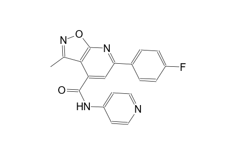 isoxazolo[5,4-b]pyridine-4-carboxamide, 6-(4-fluorophenyl)-3-methyl-N-(4-pyridinyl)-