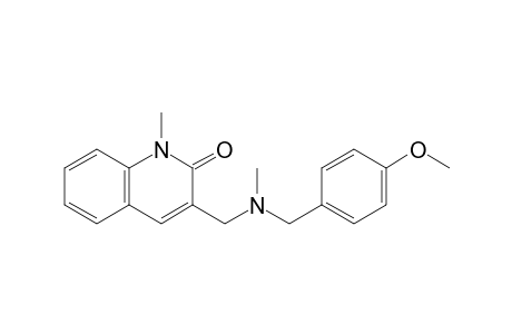 3-{[(4-Methoxybenzyl)methylamino]methyl}-1-methyl-1H-quinolin-2-one